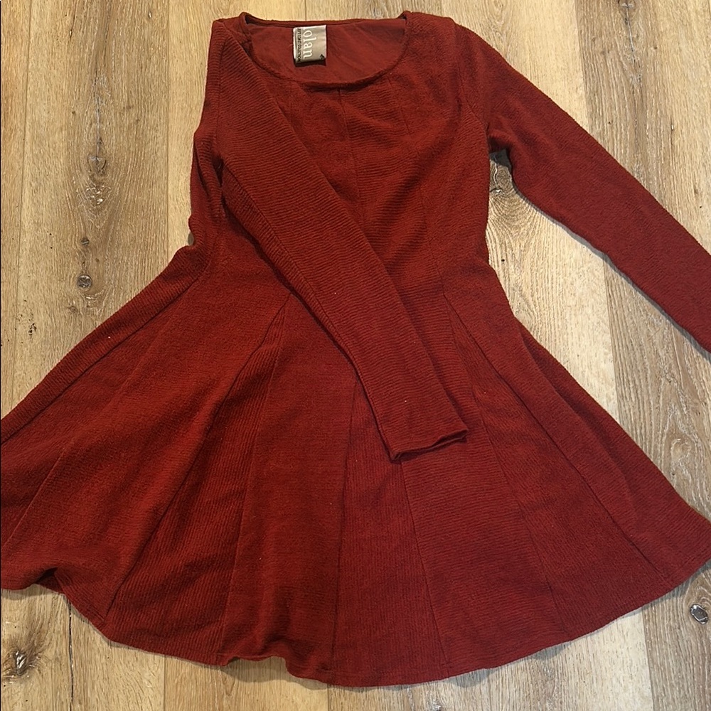 Red Long Sleeve Dress